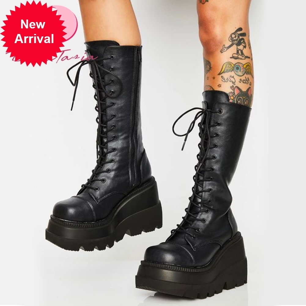 2021 The New New Fashions Ladies High Boots Deep Braces Women's Chunky Shoes, Black style 2
2021 The New New Fashions Ladies High Boots Deep Braces Women's Chunky Shoes, Black style 2