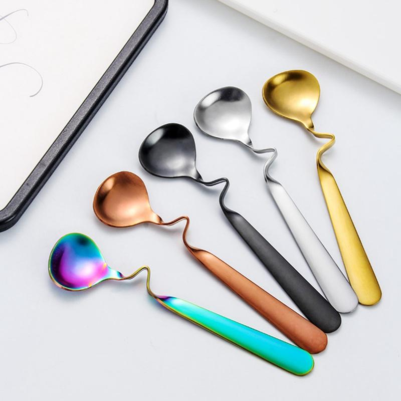 New Creative Coffee Spoon Round Shape Stainless Steel Scoop Sugar Dessert Spoons Gold Stirring -spoon Snack Juice Tools
New Creative Coffee Spoon Round Shape Stainless Steel Scoop Sugar Dessert Spoons Gold Stirring -spoon Snack Juice Tools