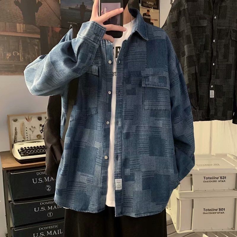 2021 New Spring Denim Male Hawaiian Shirt with Long Sleeves Retro Loose Blue Newly Arrived 01LG NENC
2021 New Spring Denim Male Hawaiian Shirt with Long Sleeves Retro Loose Blue Newly Arrived 01LG NENC