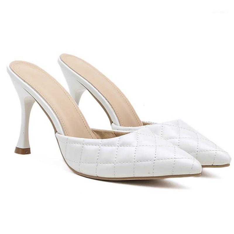 High Quality PU Lingge Baotou High Heel Summer Fashion Slip On Thin Heels sandals Women Mules sexy Party Shoes1, White
High Quality PU Lingge Baotou High Heel Summer Fashion Slip On Thin Heels sandals Women Mules sexy Party Shoes1, White