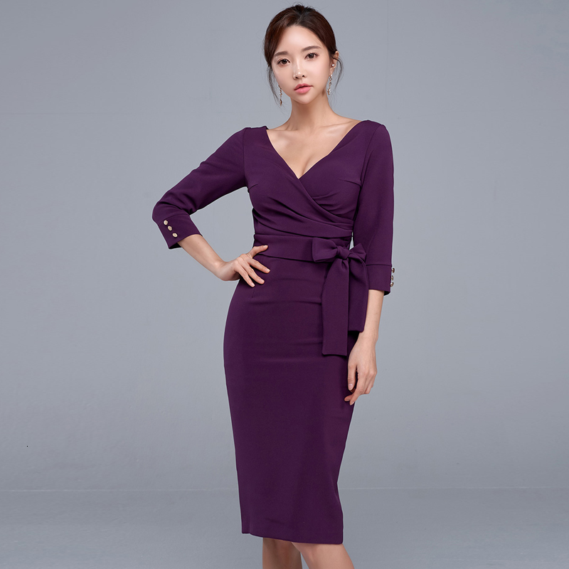2021 New Office Ladies v Neck Half Sleeve Women Elegant Slim Waist Bane Female Party Vestidos X9wh, Deep purple
2021 New Office Ladies v Neck Half Sleeve Women Elegant Slim Waist Bane Female Party Vestidos X9wh, Deep purple