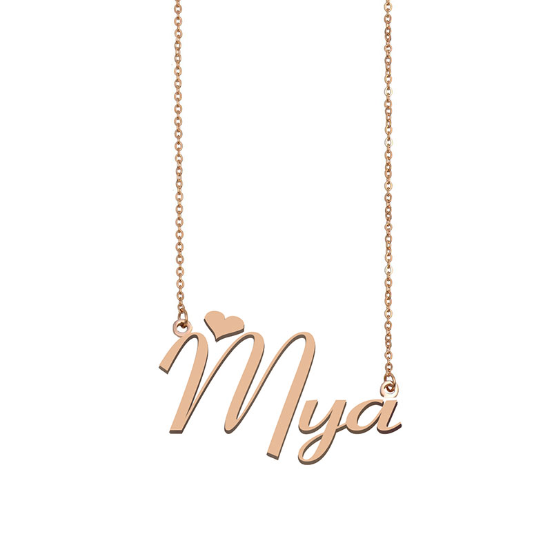 Mya Name Necklace Custom Nameplate Pendant for Women Girls Birthday Gift Kids Best Friends Jewelry 18k Gold Plated Stainless Steel
Mya Name Necklace Custom Nameplate Pendant for Women Girls Birthday Gift Kids Best Friends Jewelry 18k Gold Plated Stainless Steel