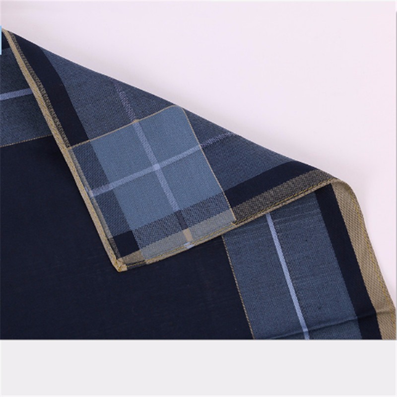 1pcs Dark Colorful Cotton Handkerchiefs Woven Printing Plaid Pocket Square Mens Casual Streak Square Pockets Handkerchief Towels T200618