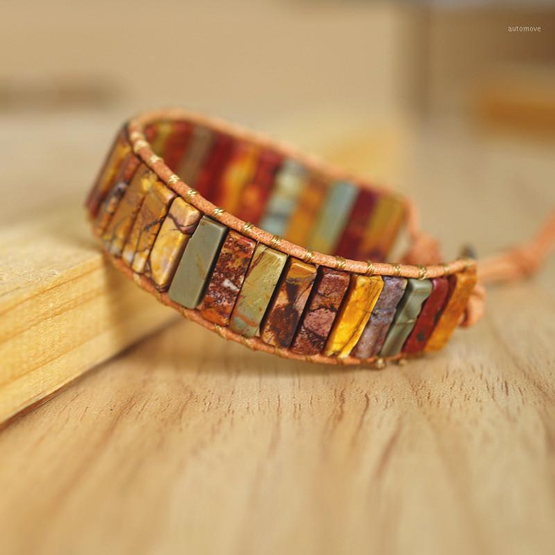 Chakra Boho Leather Wrap Bracelet & Bangle Picasso Onyx Beads Women Men Bohemia Charm Bracelet Handmade Jewelry Gift1
Chakra Boho Leather Wrap Bracelet & Bangle Picasso Onyx Beads Women Men Bohemia Charm Bracelet Handmade Jewelry Gift1