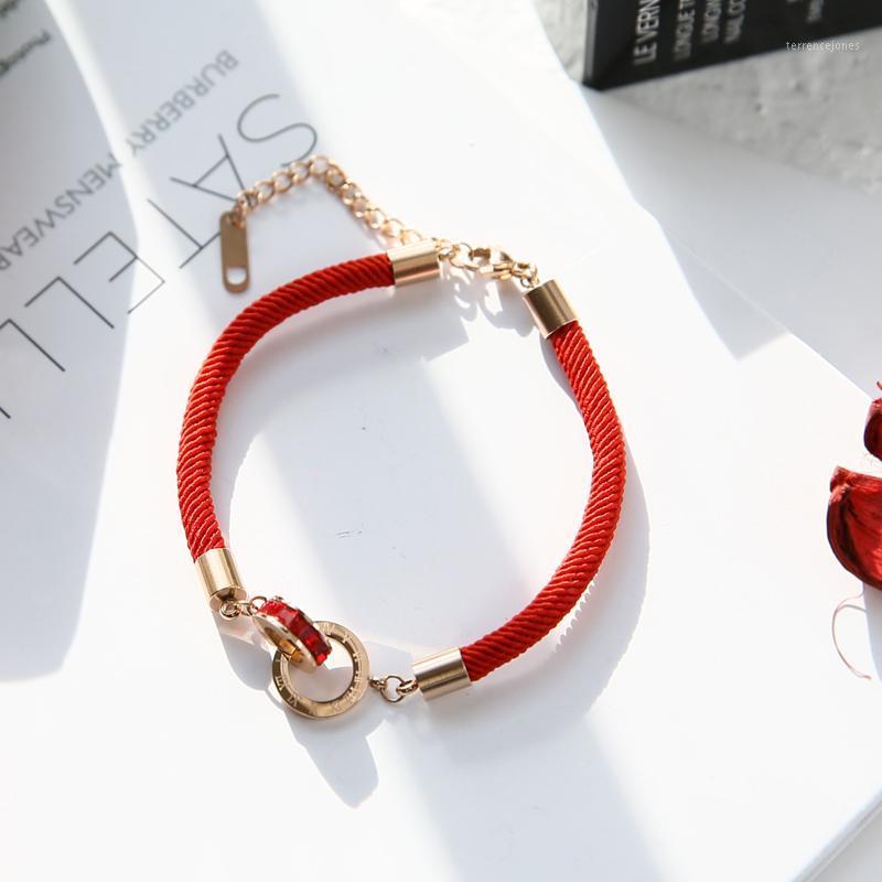 Charm Bracelets 2021 Red Rope Double Circle Zircon Bracelet High Quality Titanium Steel Does Not Fade Bangle For Women Men1
Charm Bracelets 2021 Red Rope Double Circle Zircon Bracelet High Quality Titanium Steel Does Not Fade Bangle For Women Men1