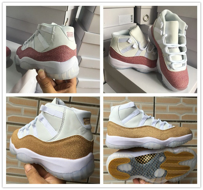 11 WMNS Metallic Gold Pink White Vast Grey Men women Basketball Shoes good quality 11s Jumpman Ladies Mens Trainer Sneakers
11 WMNS Metallic Gold Pink White Vast Grey Men women Basketball Shoes good quality 11s Jumpman Ladies Mens Trainer Sneakers