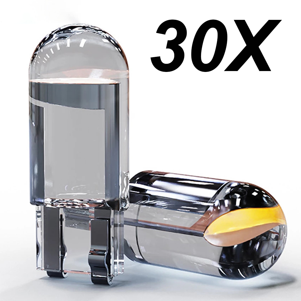 30pcs 2021 Newest W5W Led T10 Car Light COB Glass 6000K White Auto Automobiles License Plate Lamp Dome Read DRL Bulb Style 12V
30pcs 2021 Newest W5W Led T10 Car Light COB Glass 6000K White Auto Automobiles License Plate Lamp Dome Read DRL Bulb Style 12V