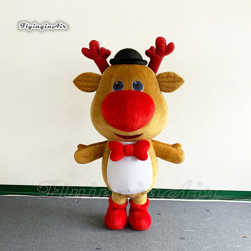 Winter Christmas Parade Performance Walking Inflatable Reindeer Costume Cute Wearable Blow Up Little Elk Suits For Xmas Events
Winter Christmas Parade Performance Walking Inflatable Reindeer Costume Cute Wearable Blow Up Little Elk Suits For Xmas Events