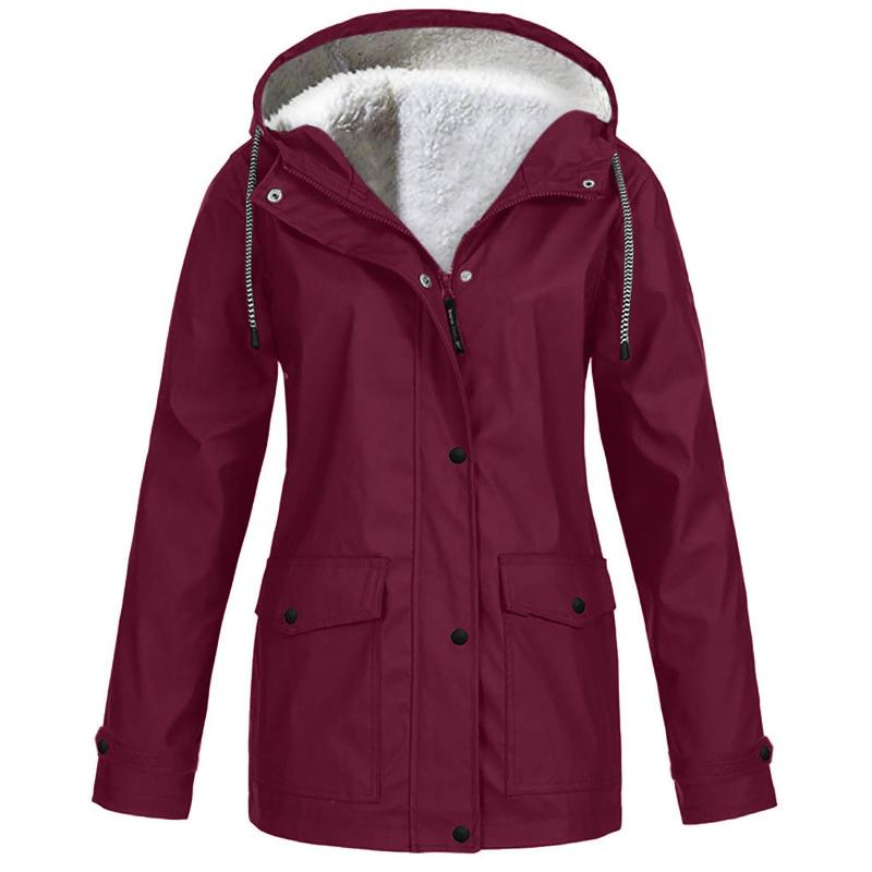 Women Solid Color Slim Hooded Coat Long Sleeve Outdoor Pocket Zipper Plus Size Buttons Raincoat Windproof Jacket Jumper Femme, Blue
Women Solid Color Slim Hooded Coat Long Sleeve Outdoor Pocket Zipper Plus Size Buttons Raincoat Windproof Jacket Jumper Femme, Blue