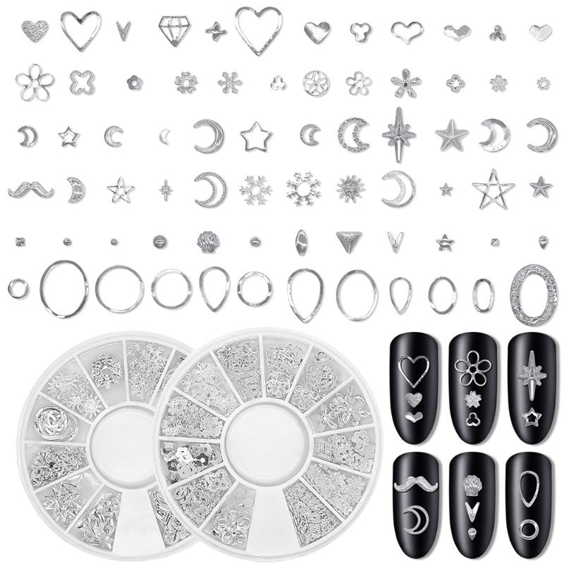 1box Nail Rhinestone Alloy Silver Diamond Nail Art Decorations Glitter DIY 3D Jewelry
1box Nail Rhinestone Alloy Silver Diamond Nail Art Decorations Glitter DIY 3D Jewelry