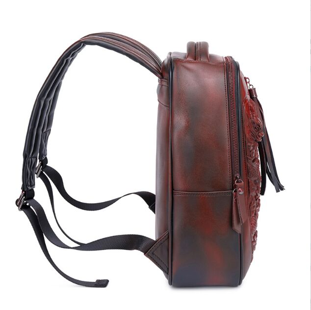 Stylish backpacks 3D wolf head backpack special cool shoulder bags for teenage girls PU leather laptop school bags