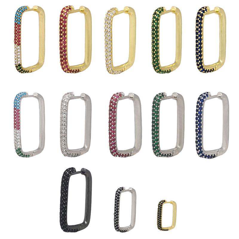 1 Piece Hoop Earrings Women CZ Rainbow Jewelry Gold Silver Color Geometric Rectangle Hoops Earring Aretes Small Big Sea Star
1 Piece Hoop Earrings Women CZ Rainbow Jewelry Gold Silver Color Geometric Rectangle Hoops Earring Aretes Small Big Sea Star