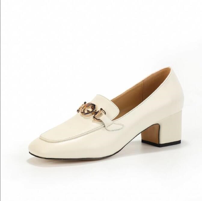 Single shoes women's new spring autumn all-match mid-heel square toe retro chunky heel leather fashion white loafers, Black
Single shoes women's new spring autumn all-match mid-heel square toe retro chunky heel leather fashion white loafers, Black