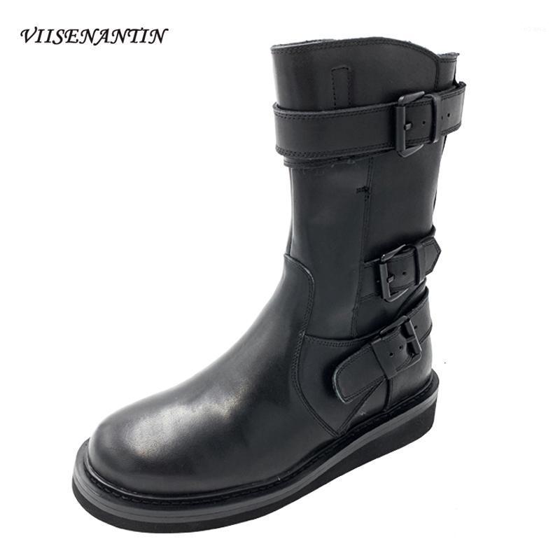 Mid-tube Women's Autumn/winter British Style Genuine Leather Motorcycle Boots Thick-soled Increased Belt Buckle Ankle Boots1, Black short
Mid-tube Women's Autumn/winter British Style Genuine Leather Motorcycle Boots Thick-soled Increased Belt Buckle Ankle Boots1, Black short