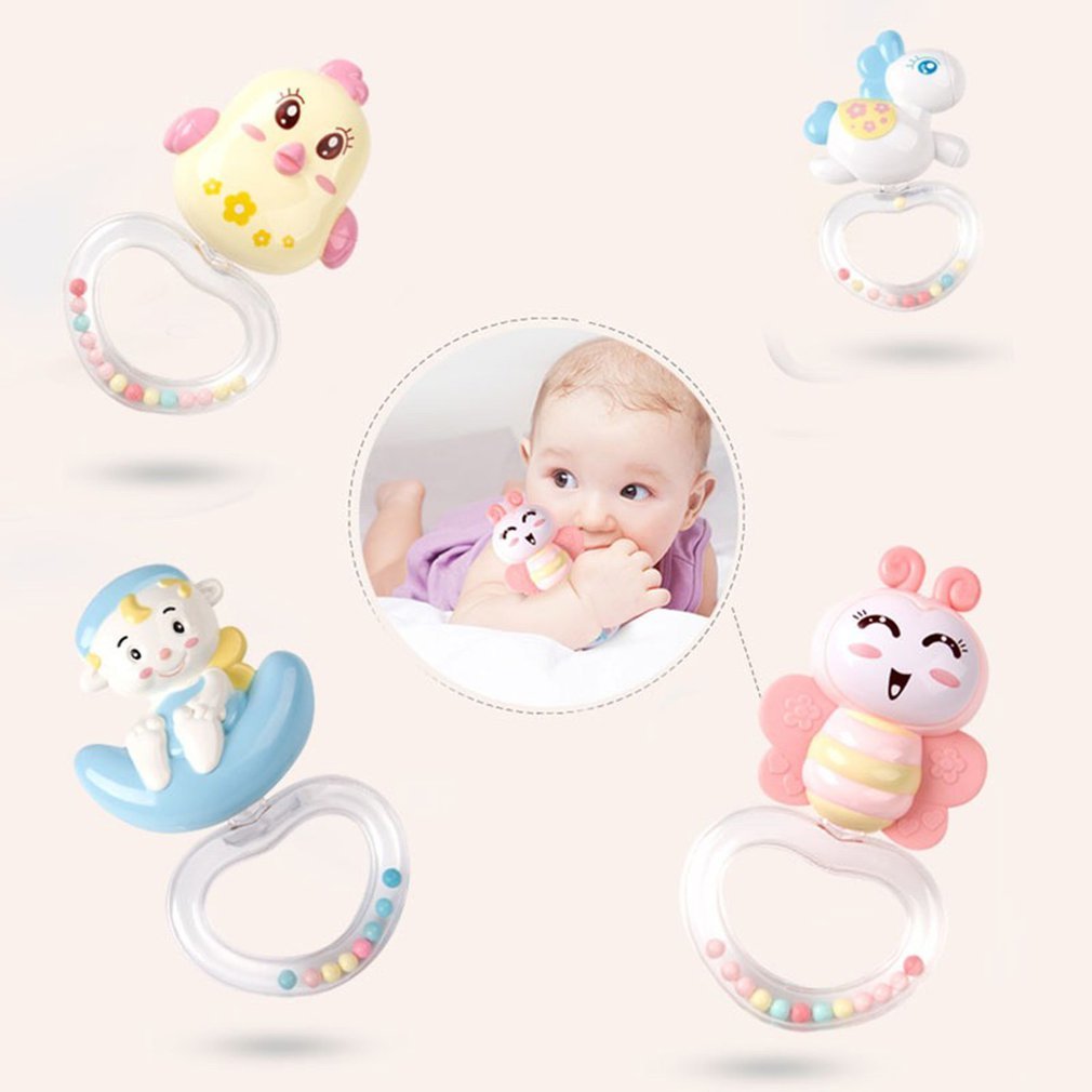 Baby Rattles Crib Mobiles Toy Holder Rotating Mobile Bed Bell Musical Box Projection 0-18 Months Newborn Infant Baby Boy Toys 201224