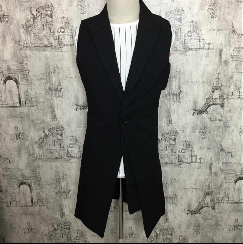 2021 New Korean Version with No Sleeves Suit Vest Youth Male Fashion Long Hairstyle Hair Cut Jacket Vest. -6xl!! UOHR, Black
2021 New Korean Version with No Sleeves Suit Vest Youth Male Fashion Long Hairstyle Hair Cut Jacket Vest. -6xl!! UOHR, Black