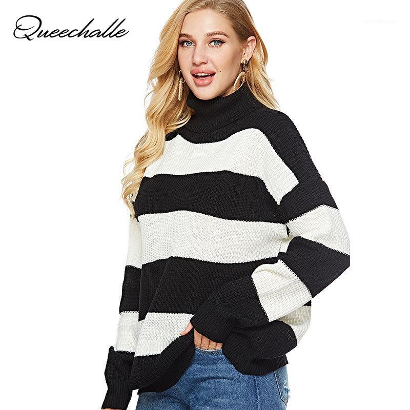 Autumn Winter Turtleneck Sweaters Women Black Gray Navy Stripe Casual Knitted Sweater Pullovers Female Loose Knit Jumper Tops1, Gray white stripe
Autumn Winter Turtleneck Sweaters Women Black Gray Navy Stripe Casual Knitted Sweater Pullovers Female Loose Knit Jumper Tops1, Gray white stripe
