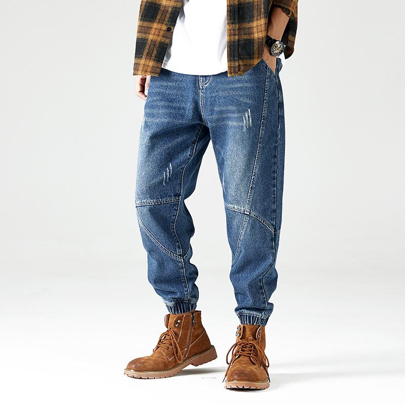 Prowow Fashion Streetwear Men Jeans Blue Color Loose Designer Harem Pants Size -42 Slack Bottom Hip Hop Joggers Jeans, Black 
Prowow Fashion Streetwear Men Jeans Blue Color Loose Designer Harem Pants Size -42 Slack Bottom Hip Hop Joggers Jeans, Black