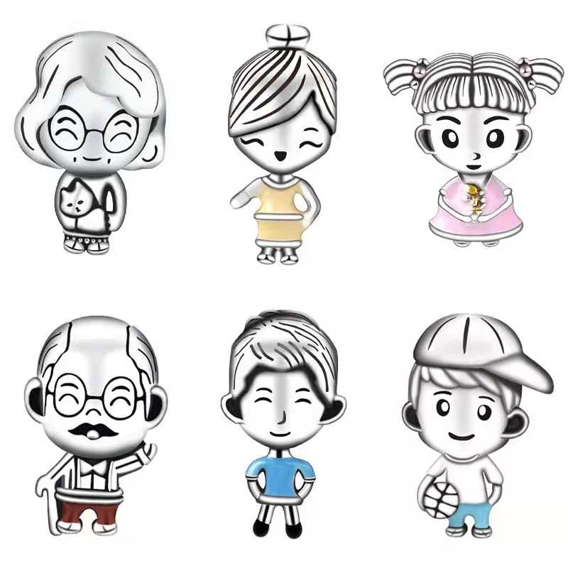 New Charm beads Fits Bracelets Boy & Girl & Dad & Mom& Grandpa and Grandma Dangle For Wholesale Diy Jewelry Making Family Bead Accessories
New Charm beads Fits Bracelets Boy & Girl & Dad & Mom& Grandpa and Grandma Dangle For Wholesale Diy Jewelry Making Family Bead Accessories