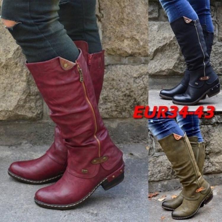 New 2020 Winter Women Warm Boots Shoes Slip on Zipper Pointed Toe Booties Leather Shoes Low Heel Mid Calf Boots Women, Green
New 2020 Winter Women Warm Boots Shoes Slip on Zipper Pointed Toe Booties Leather Shoes Low Heel Mid Calf Boots Women, Green