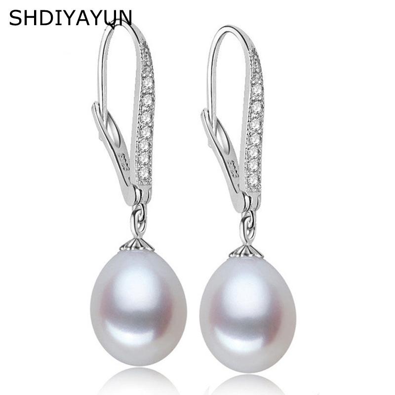 SHDIYAYUN Fine Pearl Earrings 925 Sterling Silver Jewelry For Woman Natural Freshwater Pearl Jewelry Drop Earrings Gift
SHDIYAYUN Fine Pearl Earrings 925 Sterling Silver Jewelry For Woman Natural Freshwater Pearl Jewelry Drop Earrings Gift
