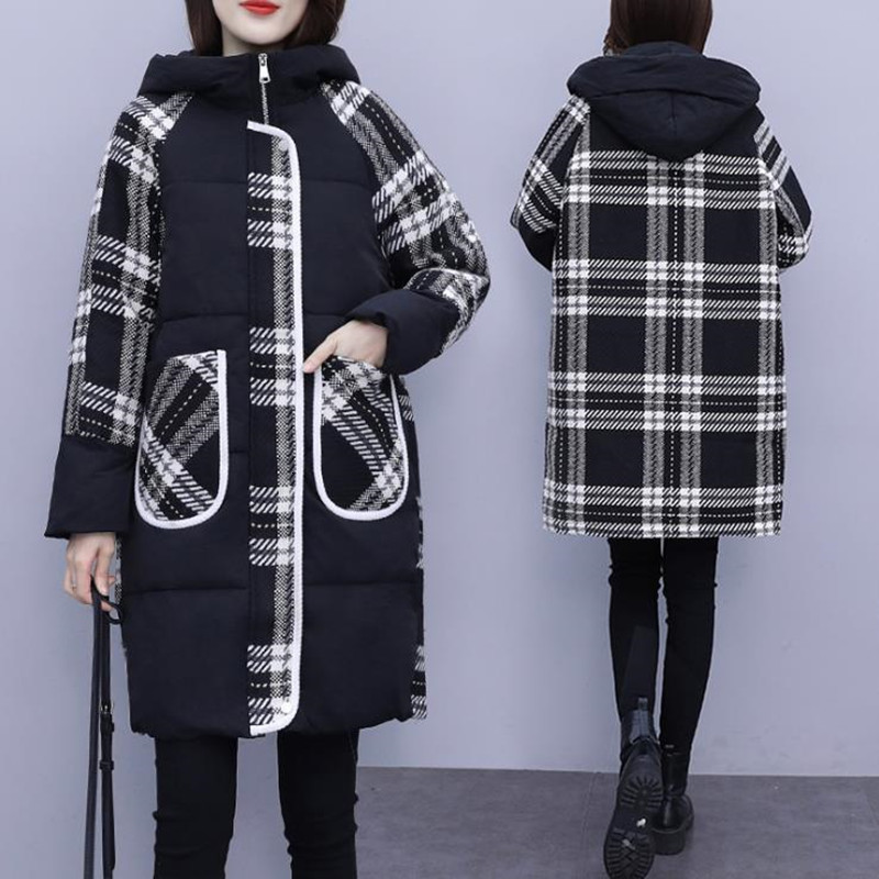 Cotton Women's Clothing Winter 2021 New Big Size Plaid Quilted Jacket X06i, Lattice
Cotton Women's Clothing Winter 2021 New Big Size Plaid Quilted Jacket X06i, Lattice