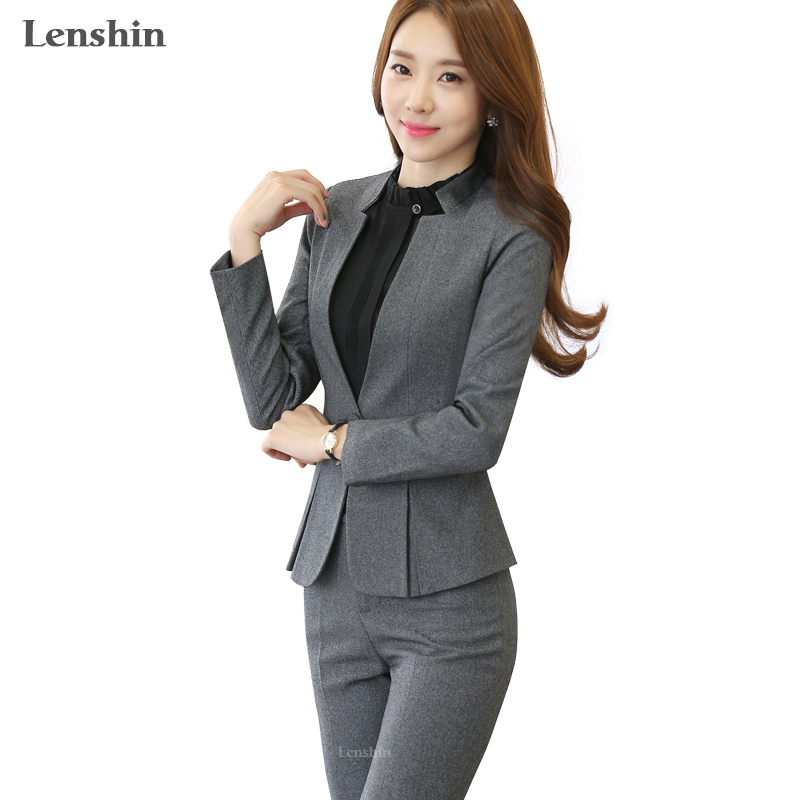 2 piece Gray Pant Suits Formal Ladies Office OL Uniform Designs Women elegant Business Work Wear Jacket with Trousers Sets 201111, White;black
2 piece Gray Pant Suits Formal Ladies Office OL Uniform Designs Women elegant Business Work Wear Jacket with Trousers Sets 201111, White;black