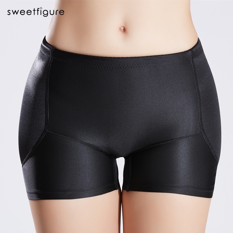 Plus Size Padded Lifter Shapers Women Underwear Body Shaper Butt Hip Enhancer Sexy Seamless Hipbone Panties 220307