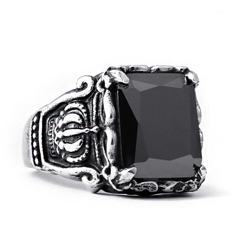 Vintage Punk Style CZ Cubic Zirconia Stone Ring Titanium Steel Square Crown Ring Antique Rings High Quality Party Jewelry Gift1
Vintage Punk Style CZ Cubic Zirconia Stone Ring Titanium Steel Square Crown Ring Antique Rings High Quality Party Jewelry Gift1
