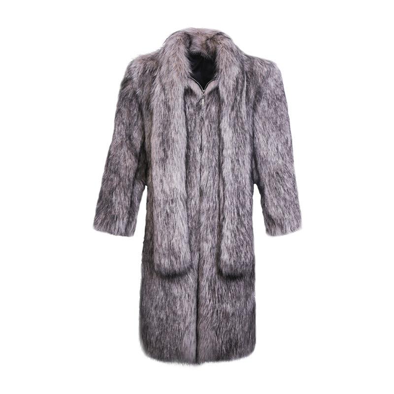 Men' Autumn and Winter 2020 new Imitation Fur coat long Windbreaker Warm coat trend Artificial Fur More Size -5XL 6XL, Gray
Men' Autumn and Winter 2020 new Imitation Fur coat long Windbreaker Warm coat trend Artificial Fur More Size -5XL 6XL, Gray
