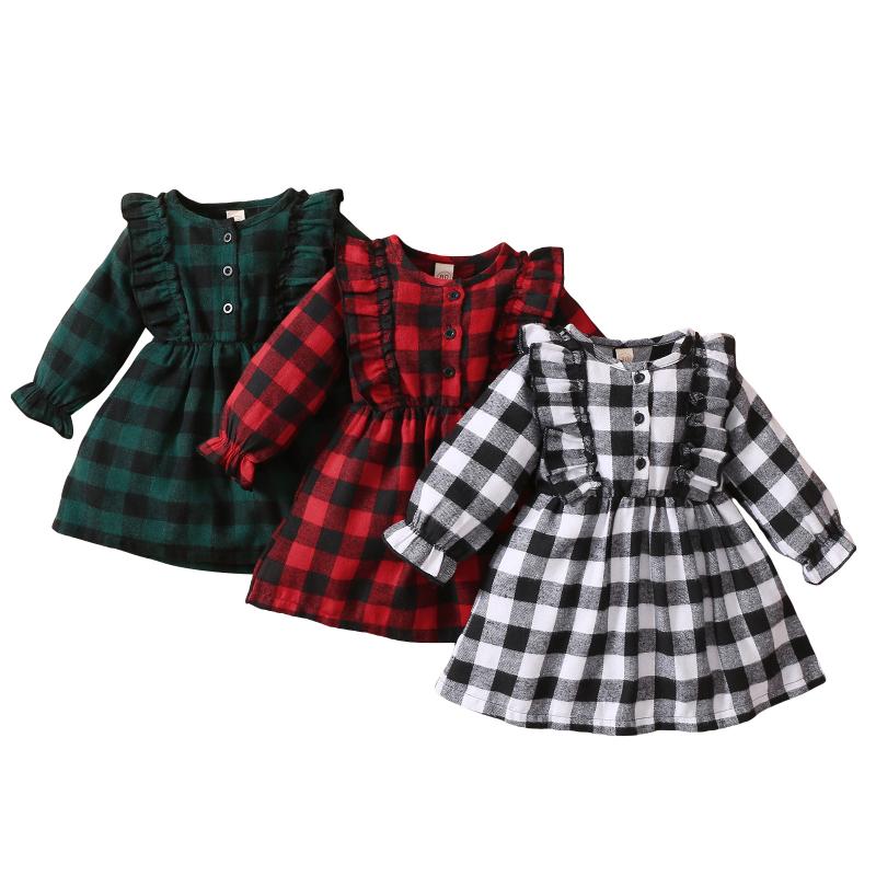 Girl's Dresses Christmas Little Girl Breathable Dress, Children Plaid Lace Decoration Round Collar Long Sleeve Front Button Princess Gown 9M, Red;yellow
Girl's Dresses Christmas Little Girl Breathable Dress, Children Plaid Lace Decoration Round Collar Long Sleeve Front Button Princess Gown 9M, Red;yellow