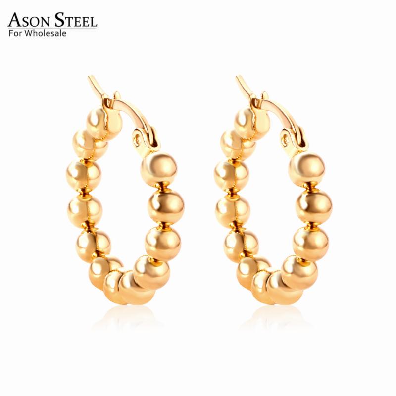Hoop & Huggie ASONSTEEL Gold Color Unique Stainless Steel Earring Trendy Ball Earrings For Girl Women Accessories Jewelry
Hoop & Huggie ASONSTEEL Gold Color Unique Stainless Steel Earring Trendy Ball Earrings For Girl Women Accessories Jewelry