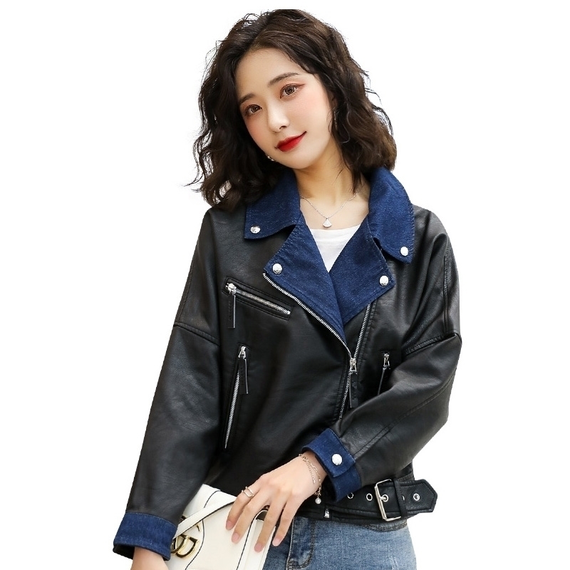 New Black 2021 Female Plutonium Jacket Spring Outerwear Loose Soft Ladies From Biker Leather Women's Coat ULLC
New Black 2021 Female Plutonium Jacket Spring Outerwear Loose Soft Ladies From Biker Leather Women's Coat ULLC