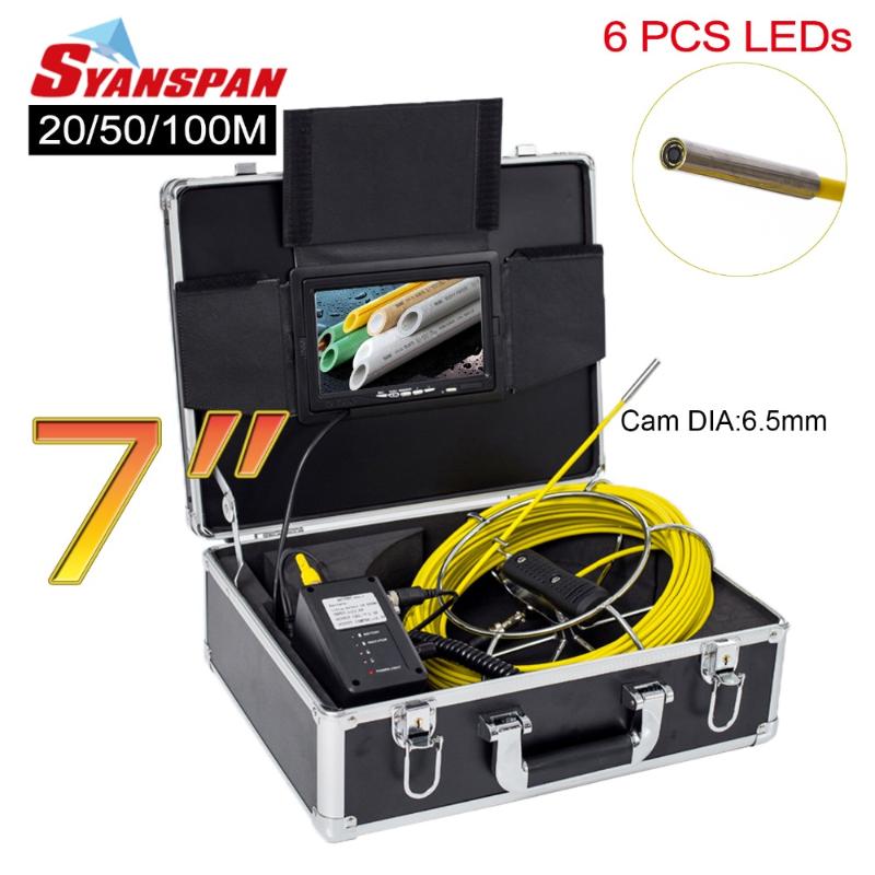SYANSPAN 7" Monitor 20/50/100M Pipe Inspection Video Camera,IP68 1000TVL Drain Sewer Pipeline Industrial Endoscope System 6.5mm
SYANSPAN 7" Monitor 20/50/100M Pipe Inspection Video Camera,IP68 1000TVL Drain Sewer Pipeline Industrial Endoscope System 6.5mm