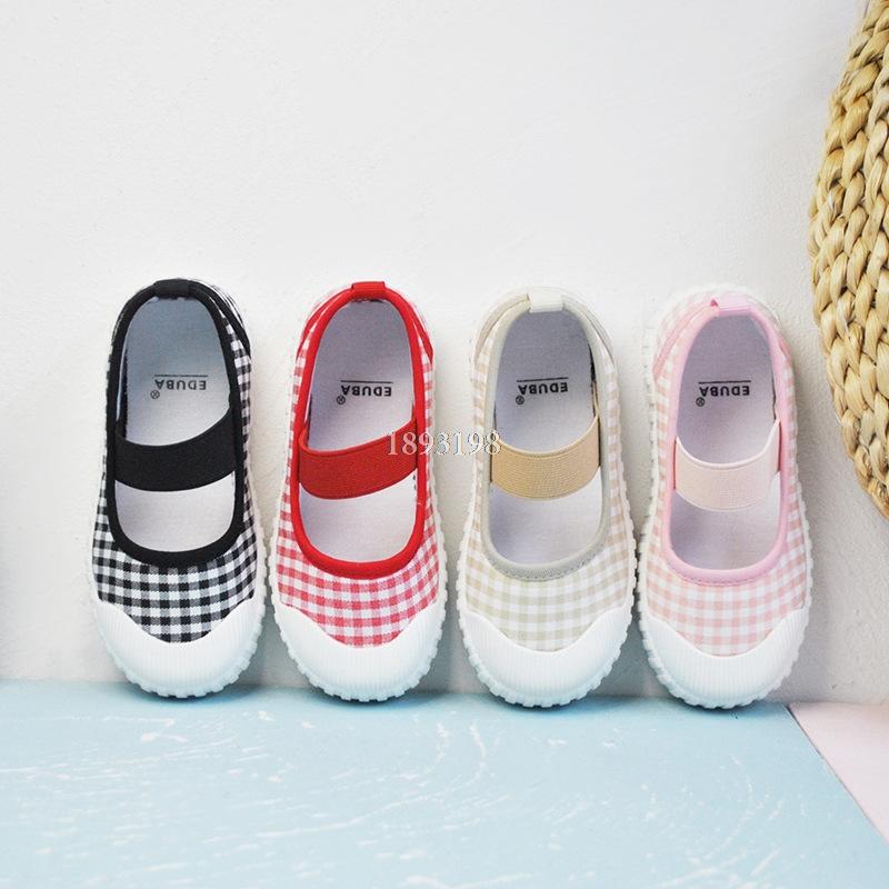 Athletic & Outdoor Spring Children's Canvas Plaid Shoes Casual Simple Style Low-cut Elastic Band Girls' Kids Indoor Sneakers, Black
Athletic & Outdoor Spring Children's Canvas Plaid Shoes Casual Simple Style Low-cut Elastic Band Girls' Kids Indoor Sneakers, Black