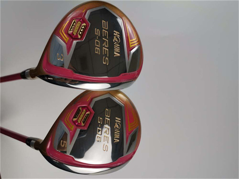 

4 Star Honma S-06 Fairway Woods Honma S-06 Golf Woods Honma Women Golf Clubs #3/#5 L-Flex Graphite Shaft With Head Cover