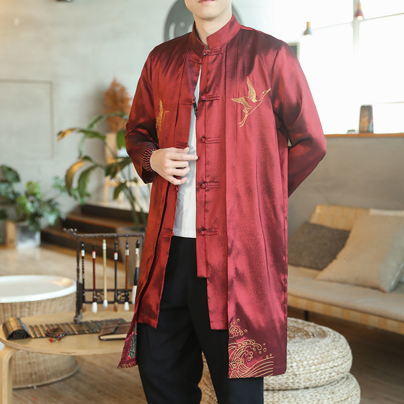 2021 New Chinese Style Men's Long Windbreaker Coats Man Vintage Streetwear Jackets Casual Oversize Male Jacket Clothing K7p7, Black
2021 New Chinese Style Men's Long Windbreaker Coats Man Vintage Streetwear Jackets Casual Oversize Male Jacket Clothing K7p7, Black
