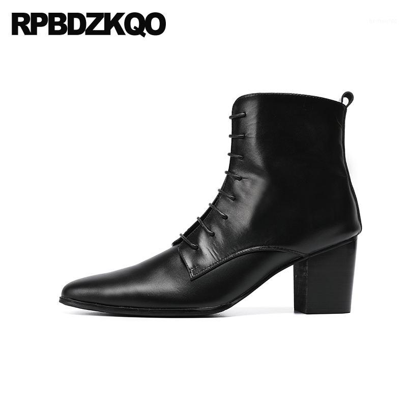 lace up chunky plus size full grain leather luxury pointed toe booties designer shoes black mens high heel boots outdoor zipper1
lace up chunky plus size full grain leather luxury pointed toe booties designer shoes black mens high heel boots outdoor zipper1