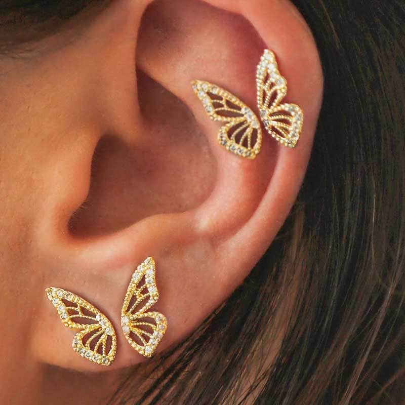 Crystal Earrings Jewelry Fashion Women Quality Austrian Crystal 18K Gold Plated Butterfly Stud Earrings
Crystal Earrings Jewelry Fashion Women Quality Austrian Crystal 18K Gold Plated Butterfly Stud Earrings