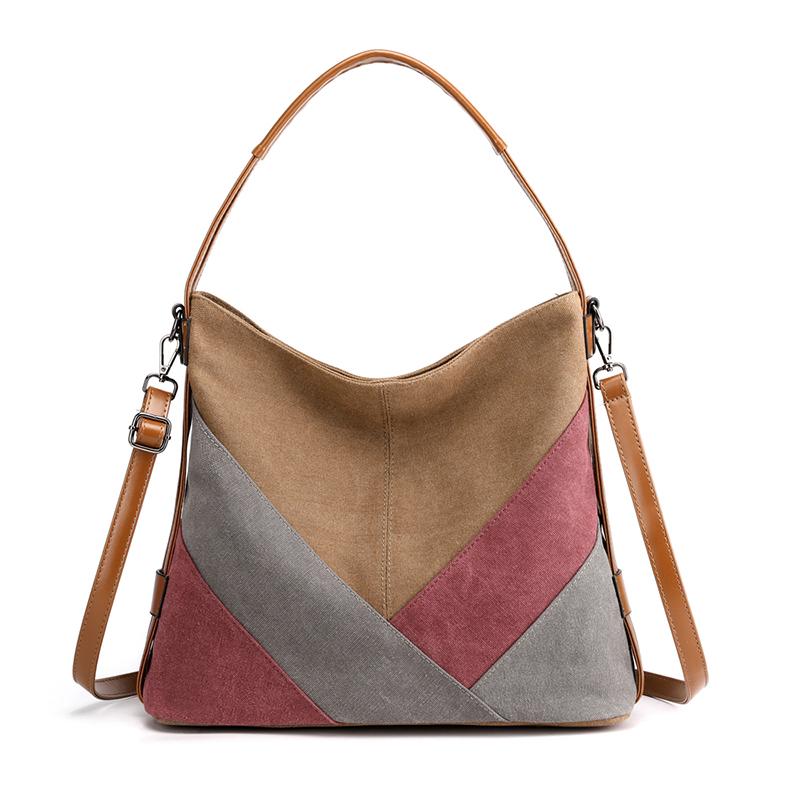 Women CanvasHandbag Casual Large Capacity Stitching Colorful Hobos Bag Hot Sell Female Totes Bolsas Shoulder Bag Bolsa Feminina, Coffee
Women CanvasHandbag Casual Large Capacity Stitching Colorful Hobos Bag Hot Sell Female Totes Bolsas Shoulder Bag Bolsa Feminina, Coffee