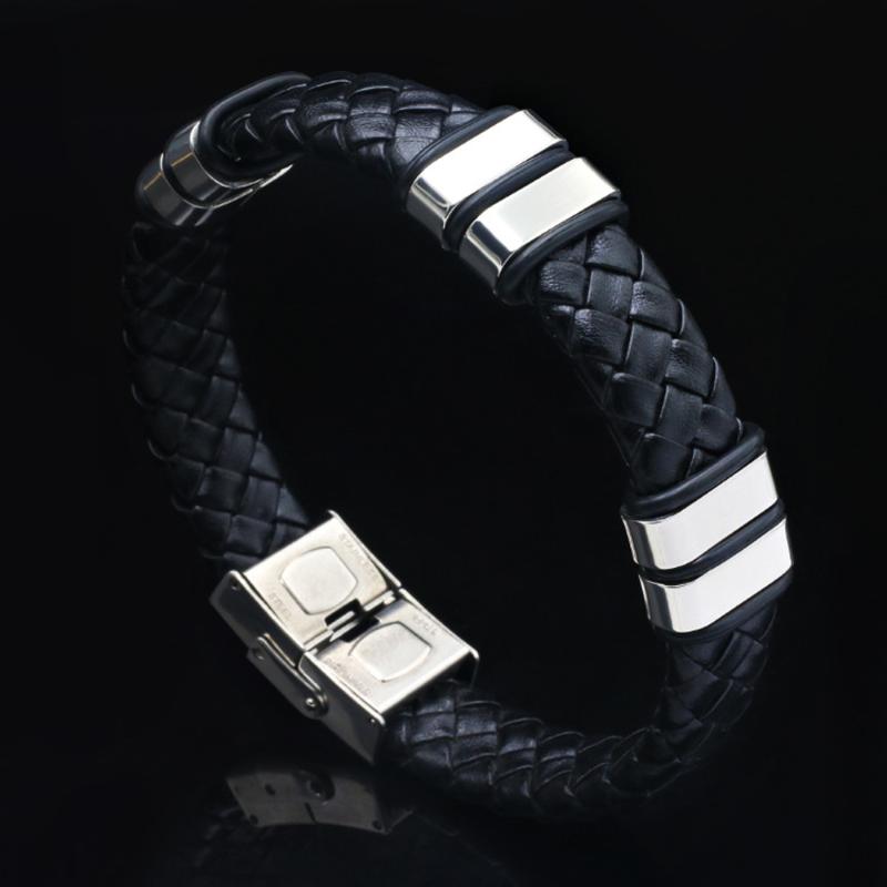 Charm Bracelets Pulseras Hombre 2021 Fashion Jewelry Vintage Black Leather Wristband Silicone Stainless Steel Men Bangles For Women
Charm Bracelets Pulseras Hombre 2021 Fashion Jewelry Vintage Black Leather Wristband Silicone Stainless Steel Men Bangles For Women