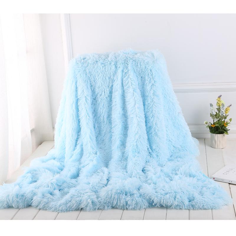 Sky Blue Shaggy Faux Fur Throw Blanket for Couch Cuddly Bed Plush Blanket for Children Kids Bedroom Decoration Summer
Sky Blue Shaggy Faux Fur Throw Blanket for Couch Cuddly Bed Plush Blanket for Children Kids Bedroom Decoration Summer