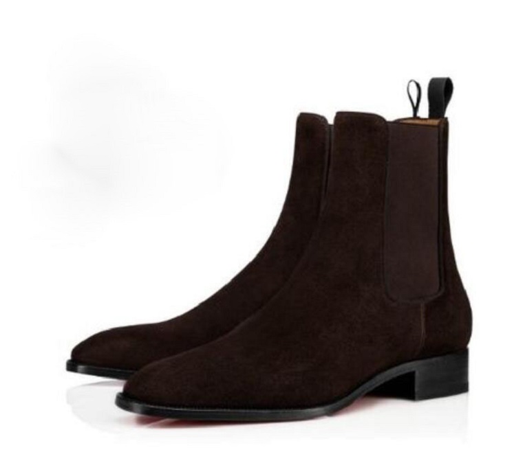 Fashion Luxurious Mens Shoes Red Bottom Boots For Men Shoes Ankle Boots Suede leather Elegant Men's Low Heels Booties With Boxes
Fashion Luxurious Mens Shoes Red Bottom Boots For Men Shoes Ankle Boots Suede leather Elegant Men's Low Heels Booties With Boxes