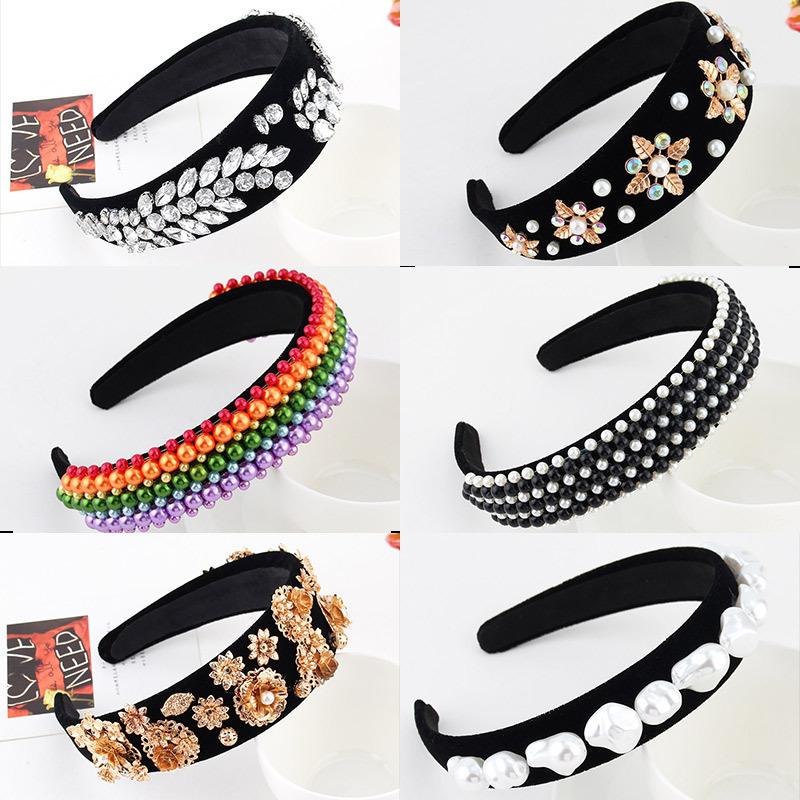 MeiLD Retro Floral Hairband For Women Girl Pearl Crystal Rhinestone Headband Luxury Jewelry Ethnic Wide Wedding Hair Accessories
MeiLD Retro Floral Hairband For Women Girl Pearl Crystal Rhinestone Headband Luxury Jewelry Ethnic Wide Wedding Hair Accessories