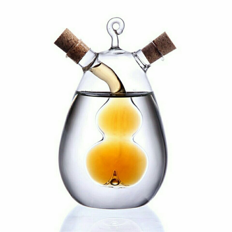 Kitchen Seasoning Bottle 2-in-1 Glass Oil Pot Gourd-Shaped Oil Control Pot Sauce And Vinegar Bottle
Kitchen Seasoning Bottle 2-in-1 Glass Oil Pot Gourd-Shaped Oil Control Pot Sauce And Vinegar Bottle