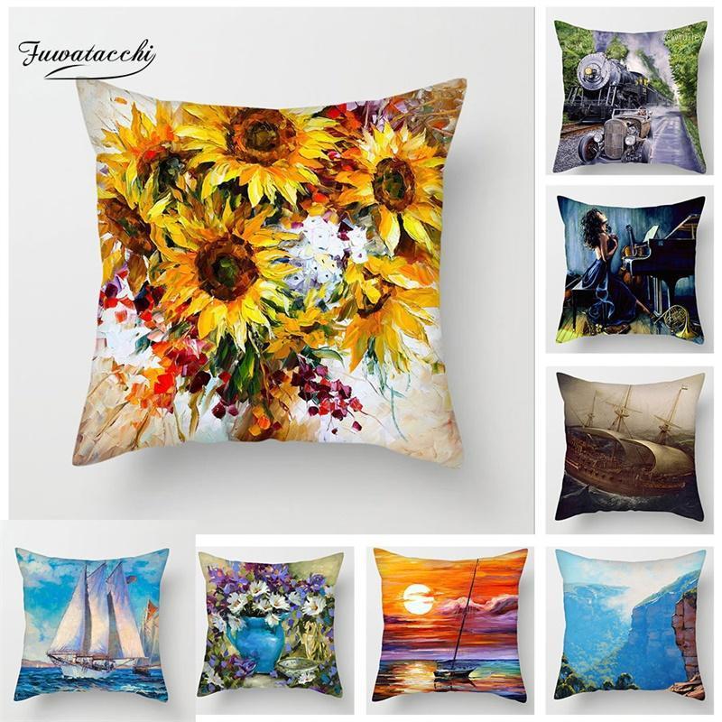 Fuwatacchi Sunflower Cushion Covers Celebrity Painted Sailing Landscape Pillow Covers For Home Car Chair Decor New Pillowcases1, Pc06923
Fuwatacchi Sunflower Cushion Covers Celebrity Painted Sailing Landscape Pillow Covers For Home Car Chair Decor New Pillowcases1, Pc06923