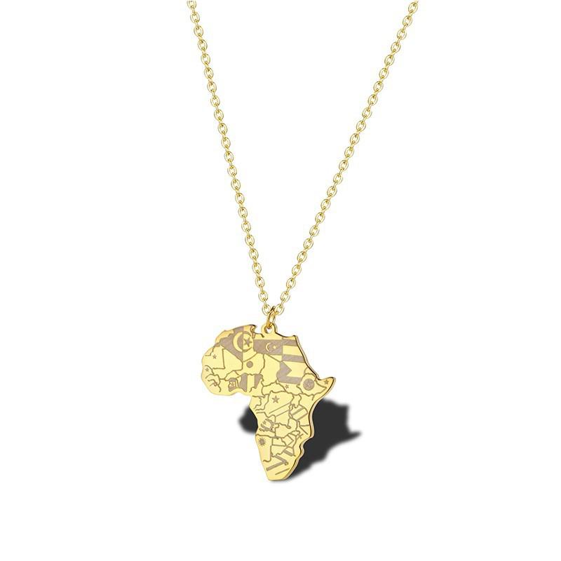 RIR Africa Country Map Necklace Golden African Tribal Map Pendant Africa Details Continental Custom Jewelry Father's Gift
RIR Africa Country Map Necklace Golden African Tribal Map Pendant Africa Details Continental Custom Jewelry Father's Gift