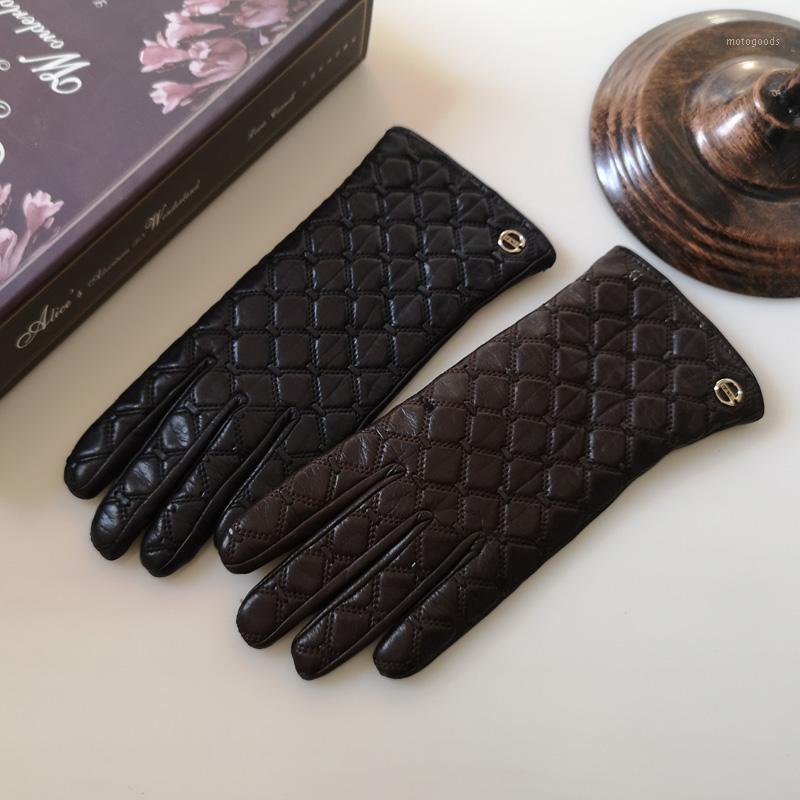 Imported High-End Women's Real Leather Gloves Thin Keep Warm Diamond Weave Sheepskin Gloves Spring Autumn EL037NN1
Imported High-End Women's Real Leather Gloves Thin Keep Warm Diamond Weave Sheepskin Gloves Spring Autumn EL037NN1