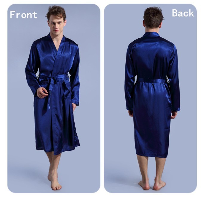 C&Fung quick custom Personalized Mens Satin Robe Man Dress groom gowns lounge robes bridal party kimono party favors gift robes 201109