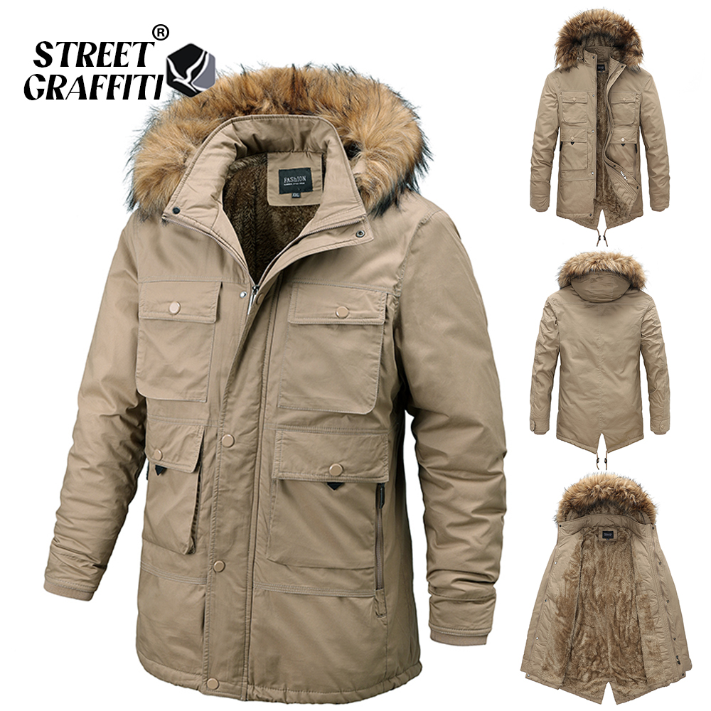 2021 Men Winter Casual Thi Warm Cotton Parkas Autumn Windproof Vintage Quality Jaet Coats Fur Collar Fashion Hat Parka Male, Dark khaki
2021 Men Winter Casual Thi Warm Cotton Parkas Autumn Windproof Vintage Quality Jaet Coats Fur Collar Fashion Hat Parka Male, Dark khaki